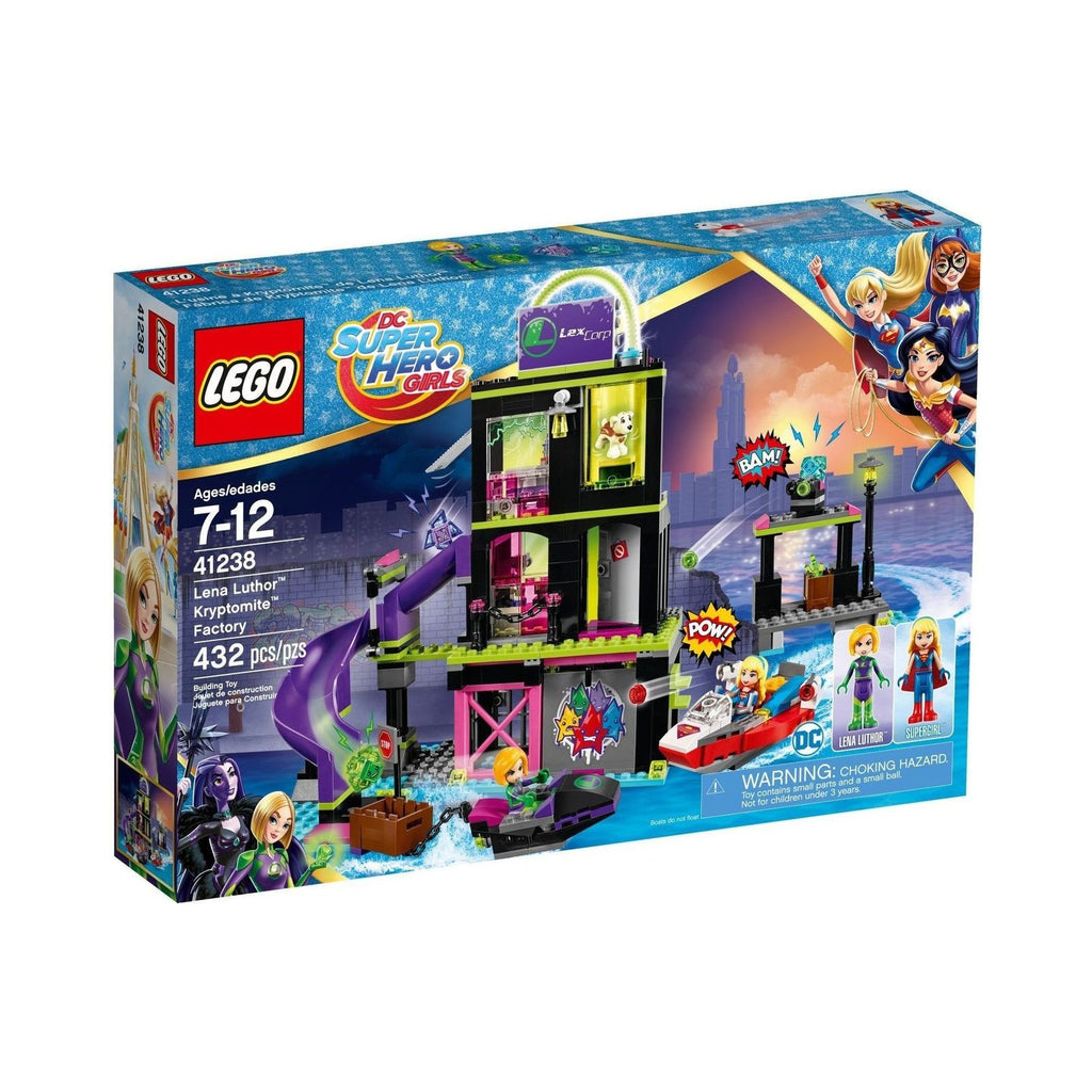 LEGO DC Super Hero Girls: Lena Luthor Kryptomite Factory (41238) - New Sealed - box front