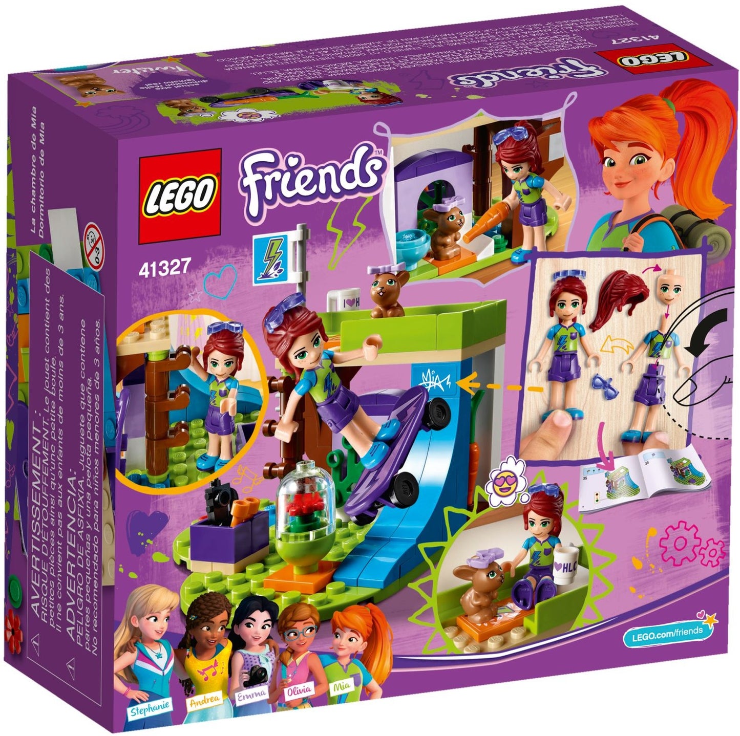 LEGO Friends: Friends Mia’s Bedroom 41327 Building Set (86 Piece) (41327) - New Sealed