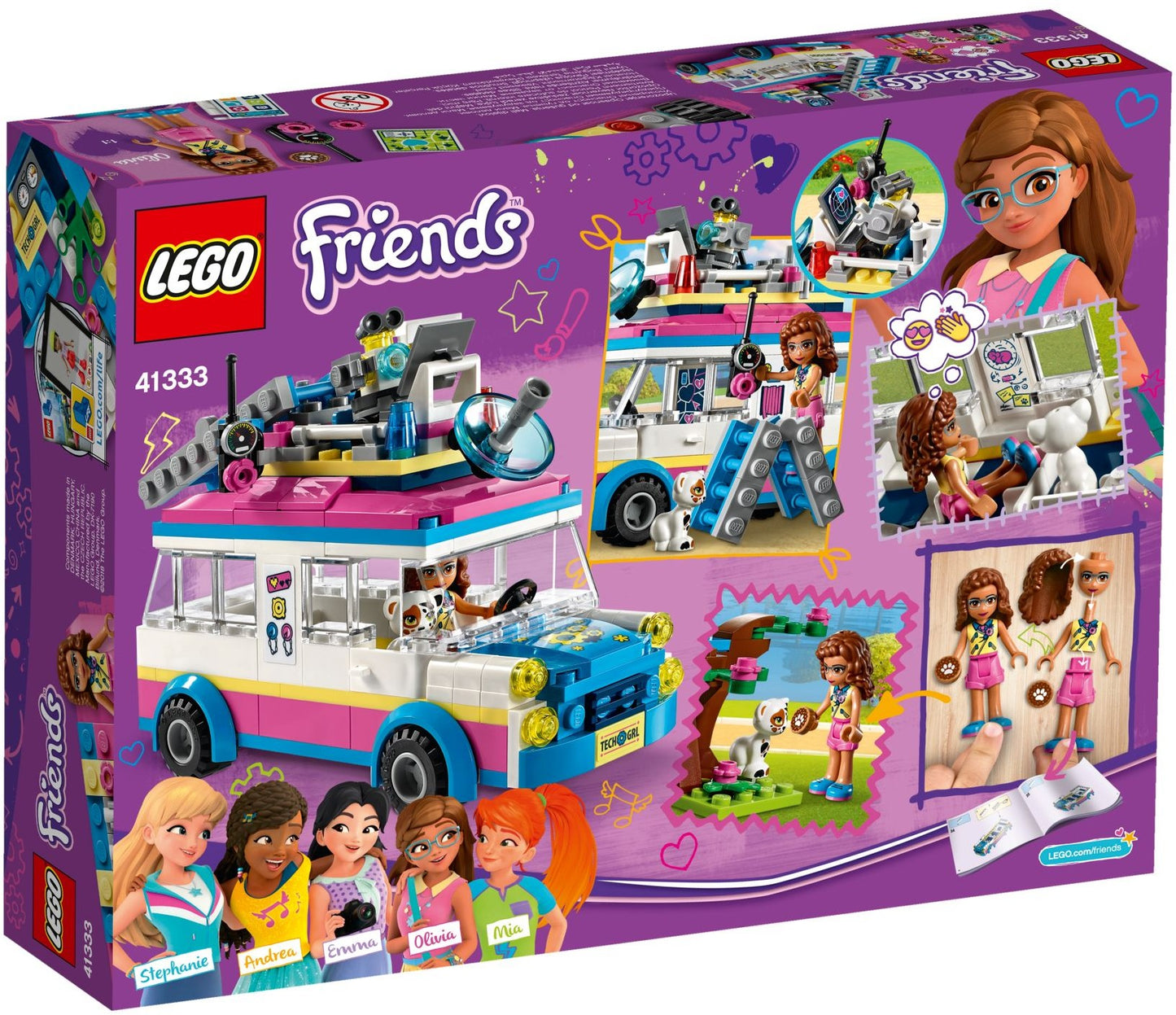 LEGO Friends: Olivia's Mission Vehicle (41333) - New Sealed - built set