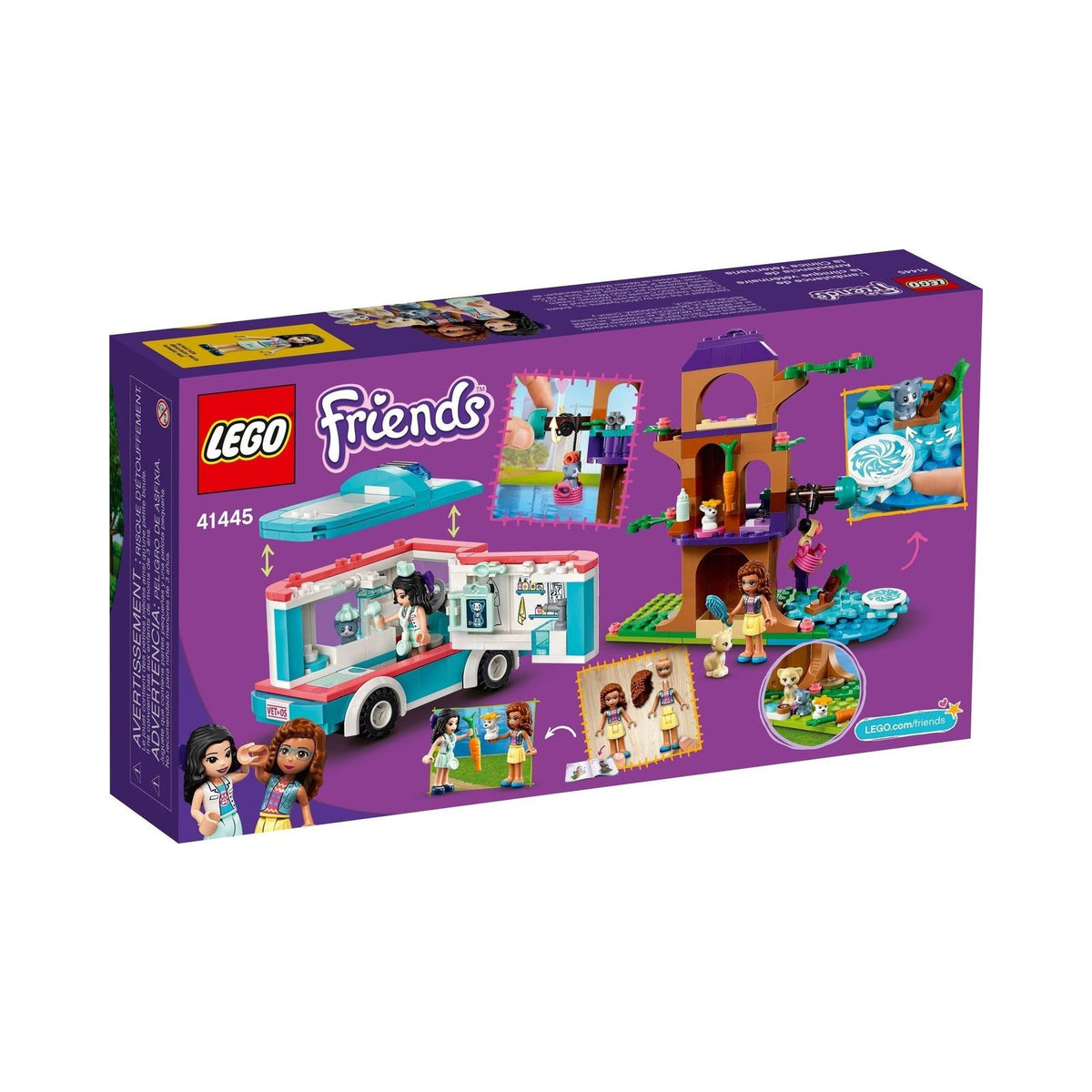 LEGO Friends: Vet Clinic Ambulance (41445) - New Sealed - rear view
