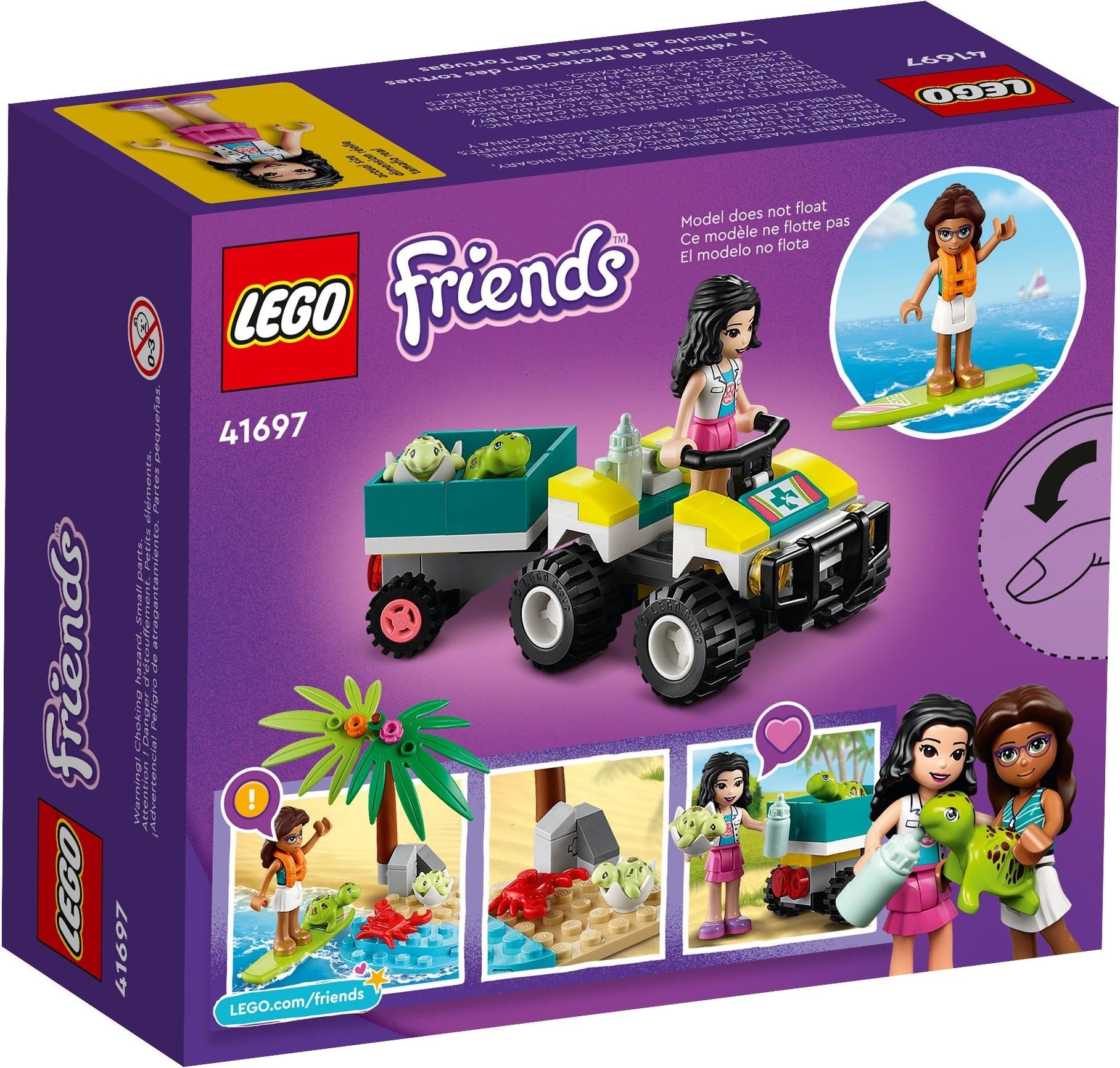 LEGO Friends: Turtle Protection Vehicle (41697) - New Sealed - rear view
