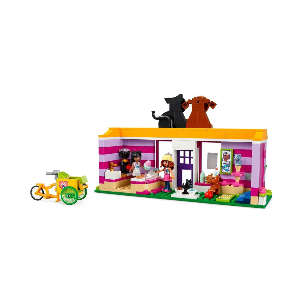 LEGO Friends: Friends Pet Adoption Café 41699 Building Kit; Birthday Gift Idea Comes with Olivia and Priyanka Mini-Dolls, 2 Dogs and 1 Cat Toy; For Kids Aged 6+ (292 Pieces) (41699) - New Sealed - built set