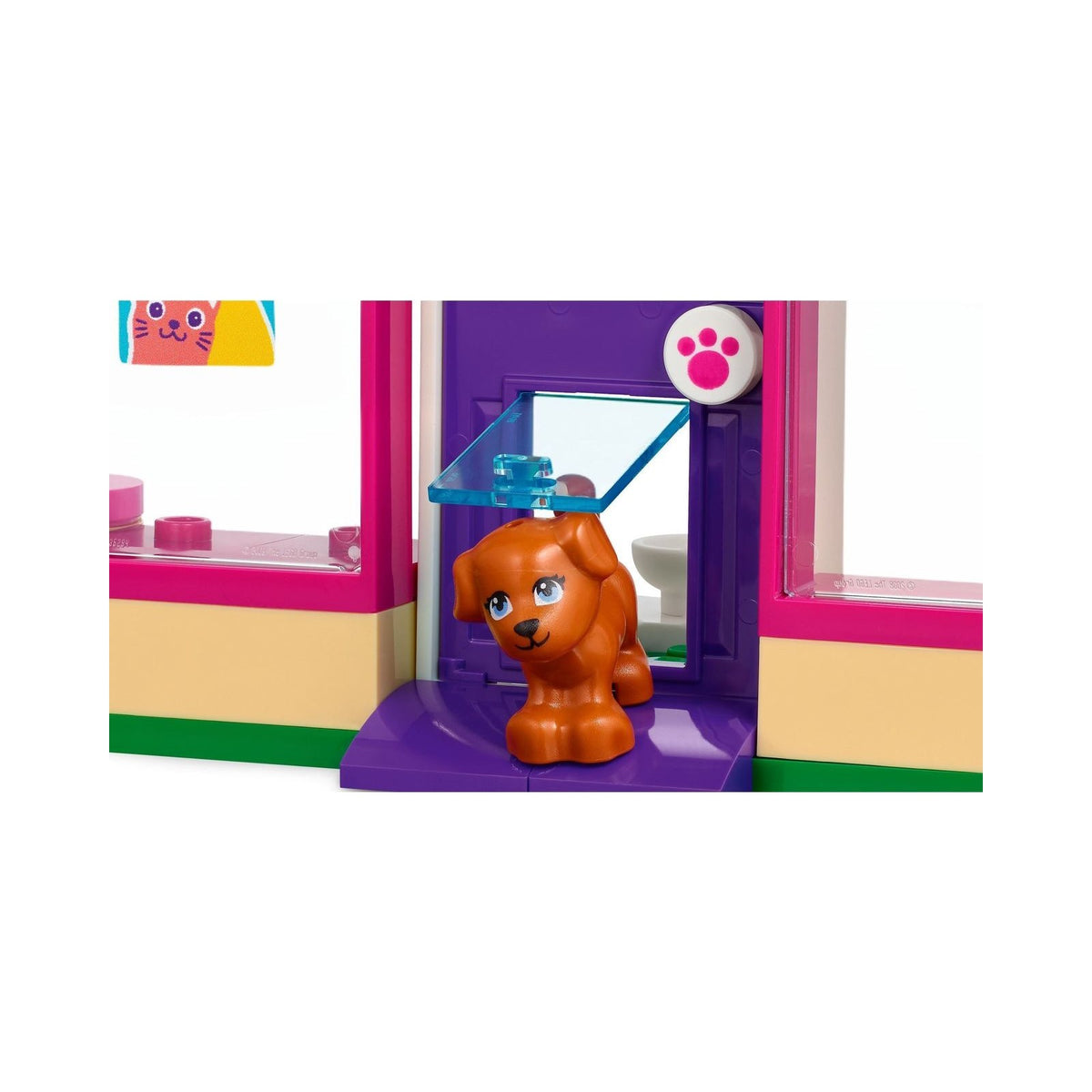 LEGO Friends: Friends Pet Adoption Café 41699 Building Kit; Birthday Gift Idea Comes with Olivia and Priyanka Mini-Dolls, 2 Dogs and 1 Cat Toy; For Kids Aged 6+ (292 Pieces) (41699) - New Sealed - close-up