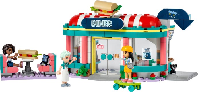 LEGO Friends: Heartlake Downtown Diner (41728) - New Sealed - play features
