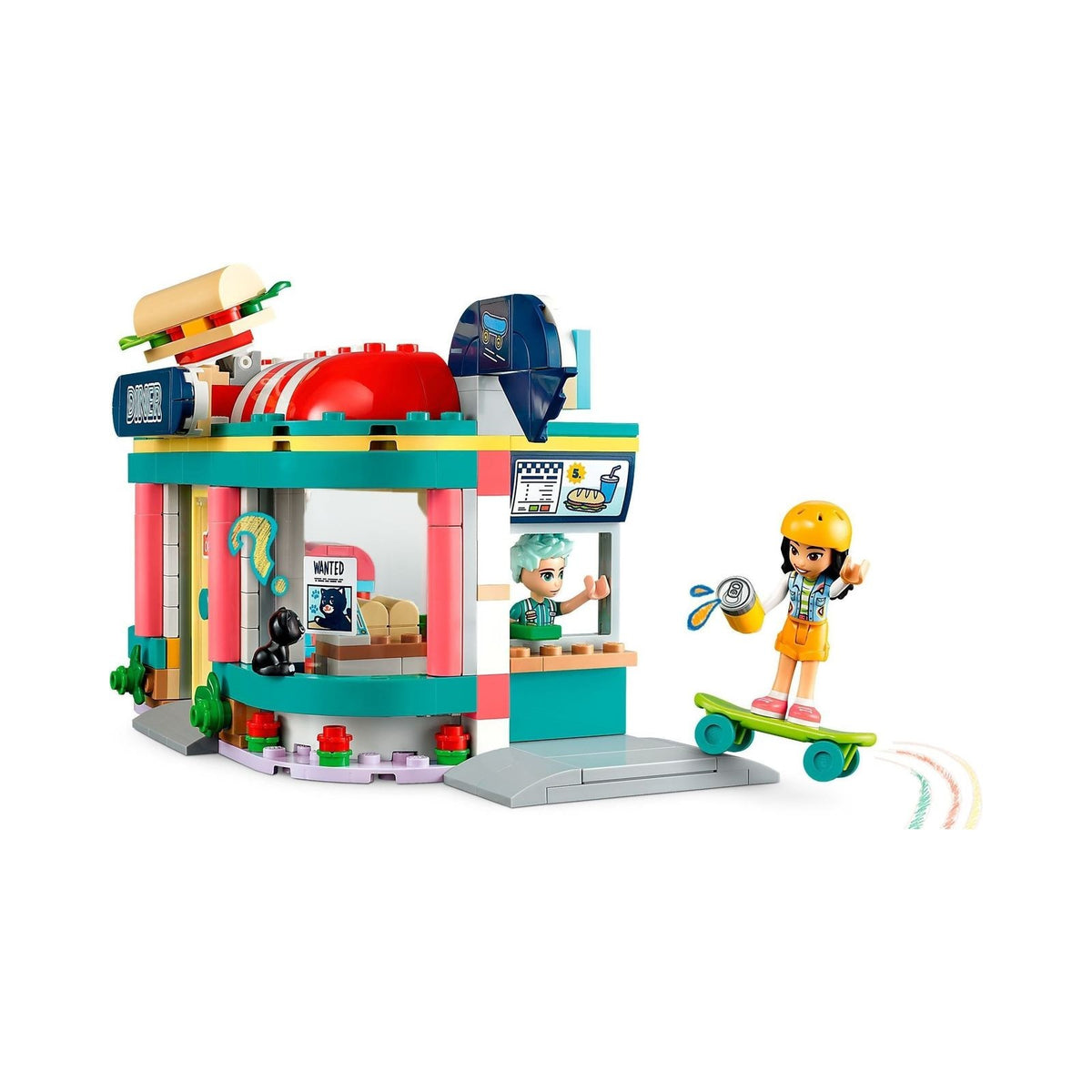 LEGO Friends: Heartlake Downtown Diner (41728) - New Sealed - minifigures