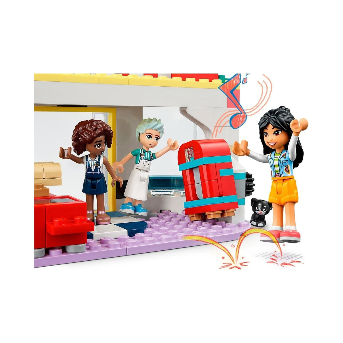 LEGO Friends: Heartlake Downtown Diner (41728) - New Sealed - alternate view