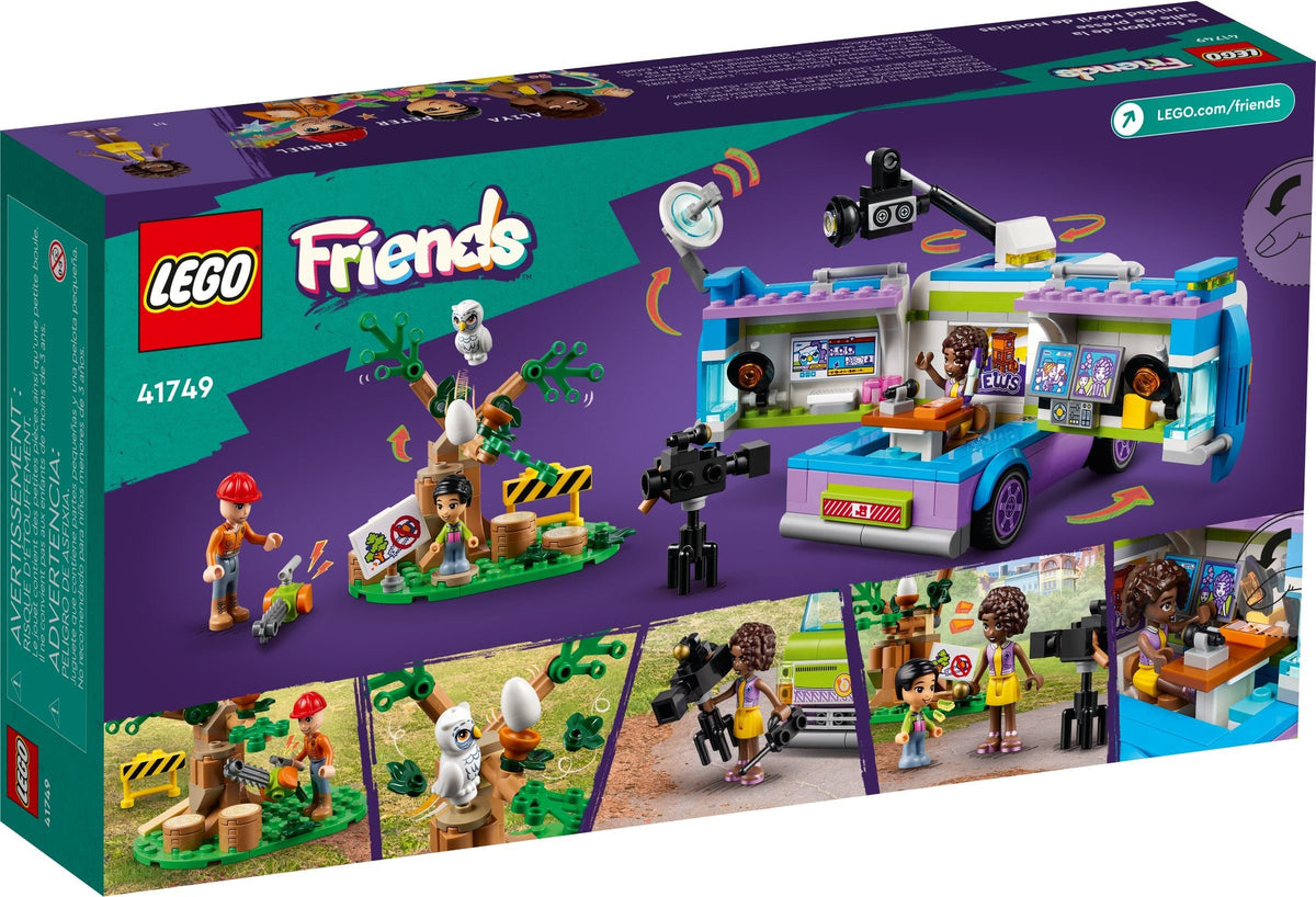 LEGO Friends: Newsroom Van (41749) - New Sealed - rear view