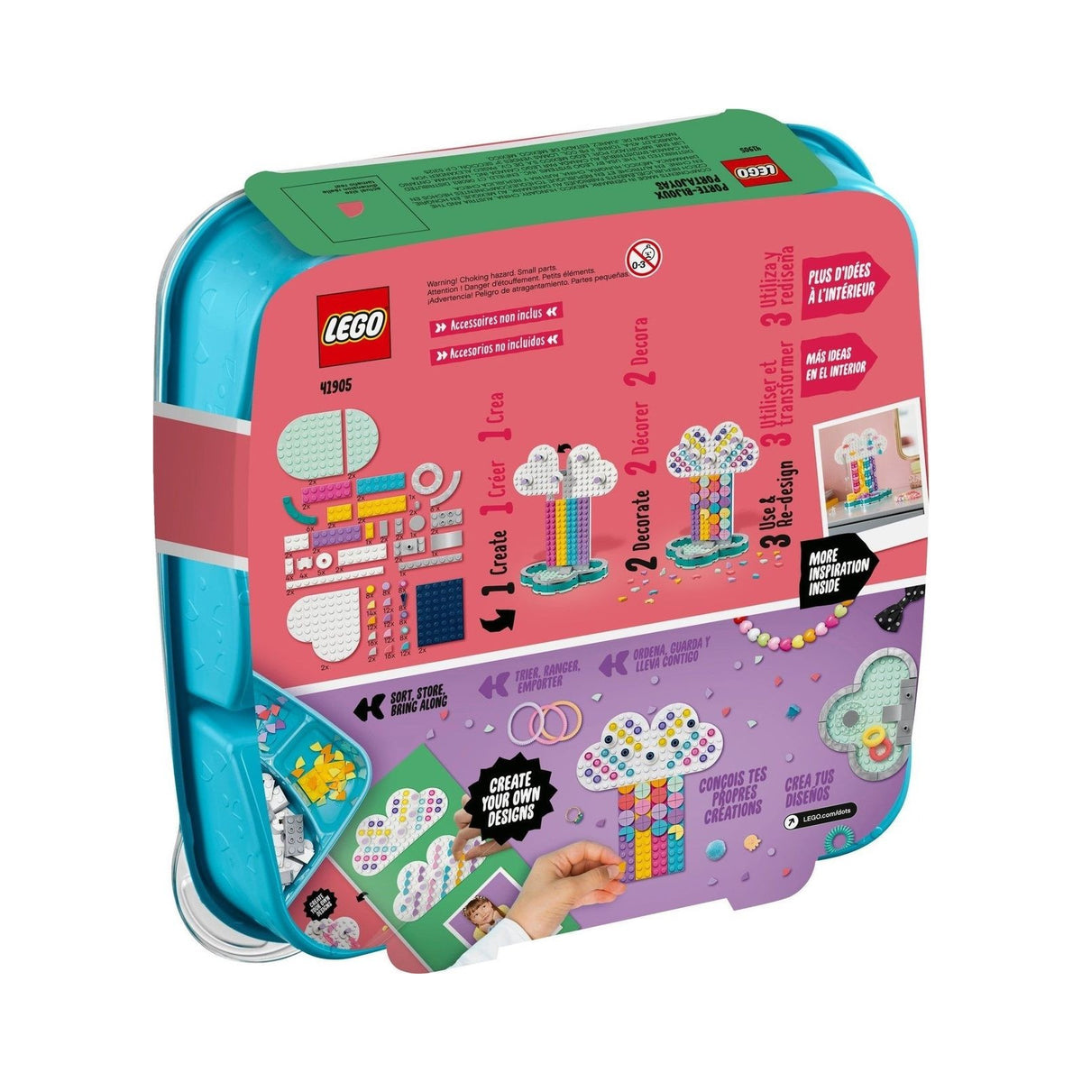 LEGO DOTS: Rainbow Jewellery Stand (41905) - New Sealed - minifigures