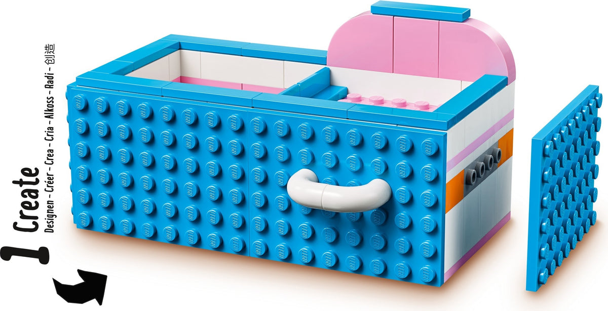 LEGO DOTS: DOTS Desk Organizer 41907 DIY Craft Decorations Kit for Kids who Like Designing and Redesigning Their Own Room Decor Items to Use, Makes a Fun and Inspirational Gift, New 2020 (405 Pieces) (41907) - New Sealed - set details