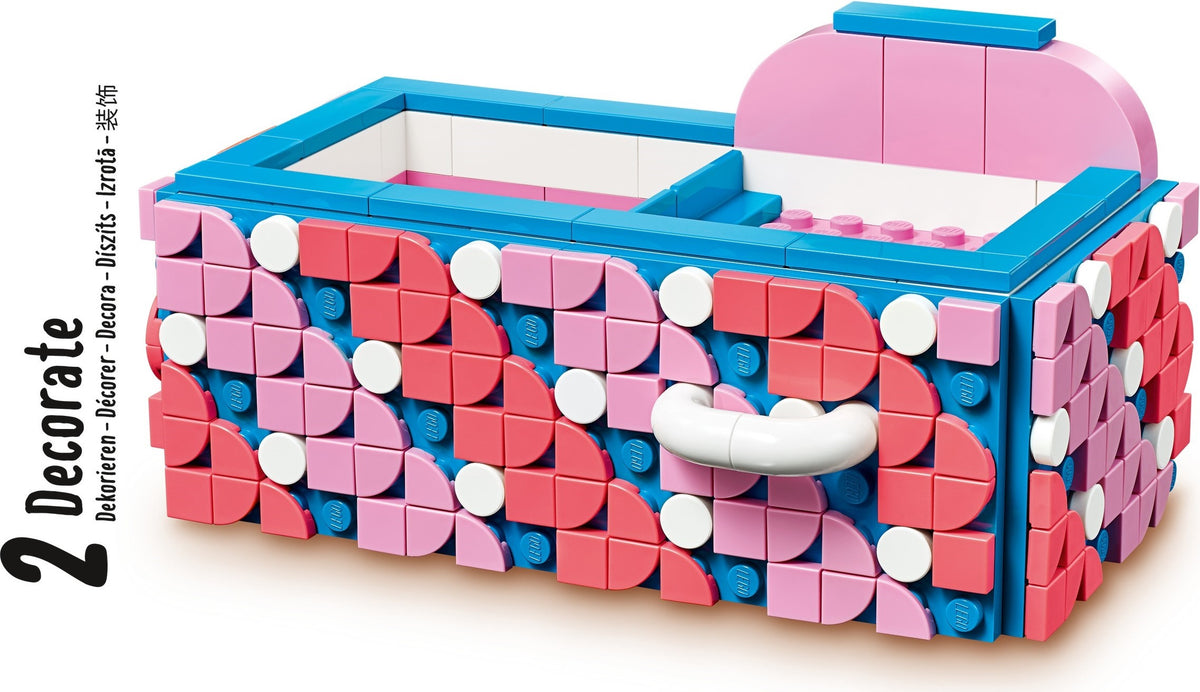 LEGO DOTS: DOTS Desk Organizer 41907 DIY Craft Decorations Kit for Kids who Like Designing and Redesigning Their Own Room Decor Items to Use, Makes a Fun and Inspirational Gift, New 2020 (405 Pieces) (41907) - New Sealed - alternate view