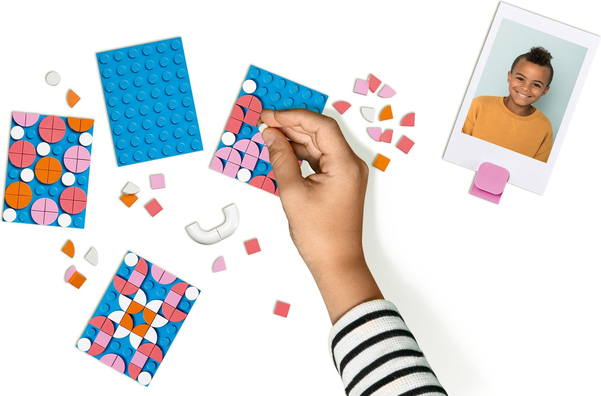 LEGO DOTS: DOTS Desk Organizer 41907 DIY Craft Decorations Kit for Kids who Like Designing and Redesigning Their Own Room Decor Items to Use, Makes a Fun and Inspirational Gift, New 2020 (405 Pieces) (41907) - New Sealed - close-up