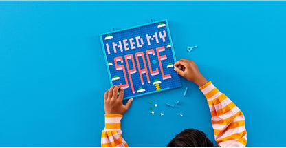 LEGO DOTS: DOTS Big Message Board 41952 DIY Craft Decoration Kit; A Customizable Canvas Designed for Kids Aged 8+ (943 Pieces) (41952) - New Sealed - rear view