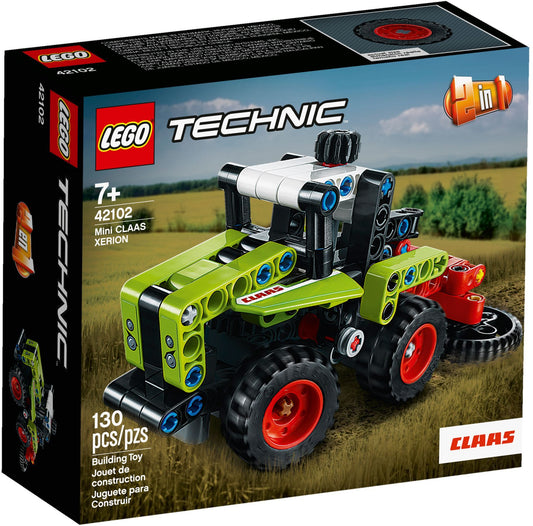 LEGO Technic: 42102 Technic Mini CLAAS XERION Tractor to Harvester, 2in1 Building Set, Heavy Duty Vehicles Collection (42102) - New Sealed - box front