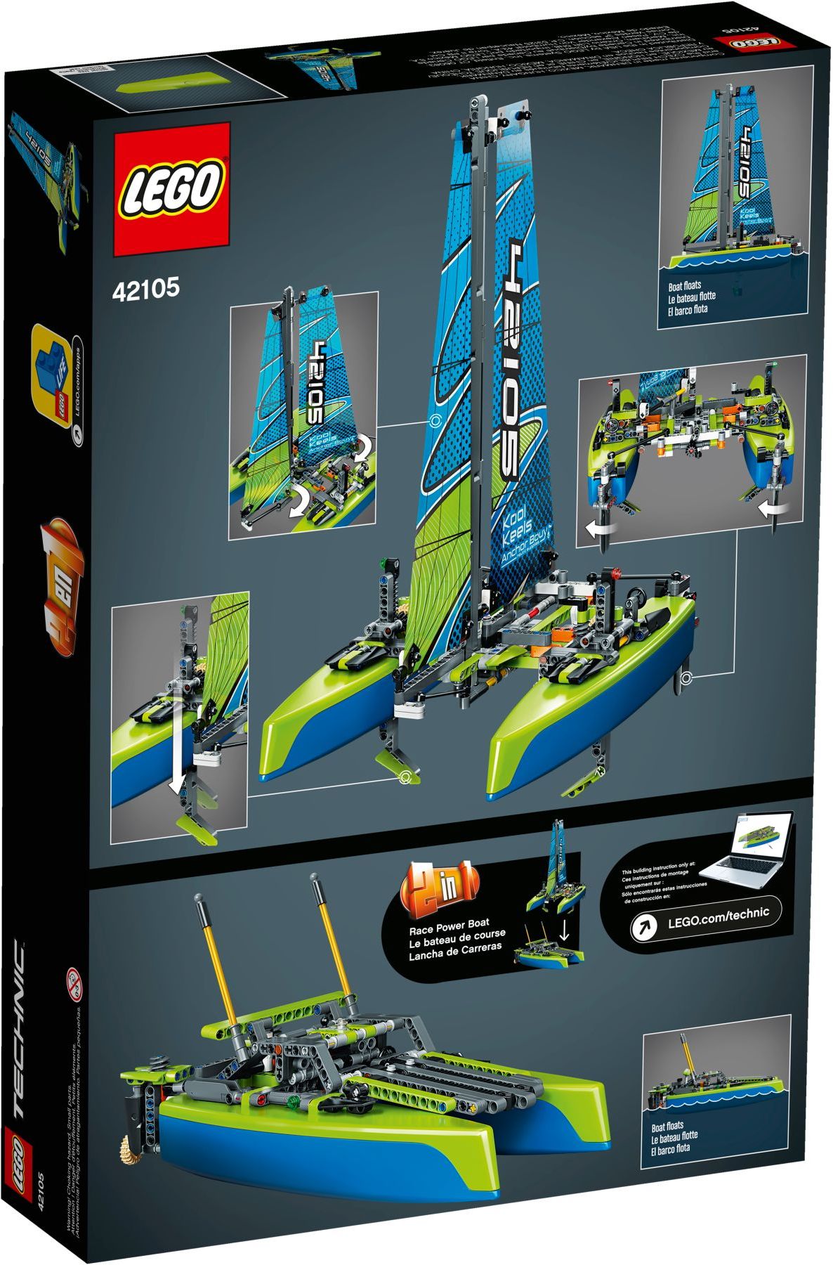 LEGO Technic: Catamaran (42105) - New Sealed - set details