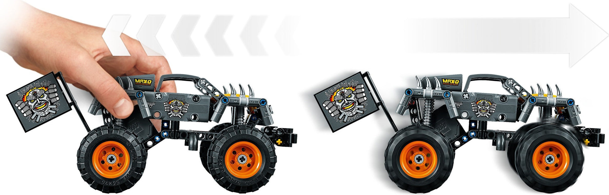 LEGO Technic: Monster Jam Max-D (42119) - Complete - minifigures