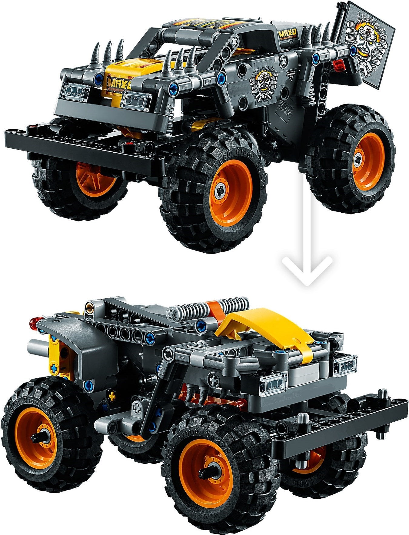 LEGO Technic: Monster Jam Max-D (42119) - Complete - close-up