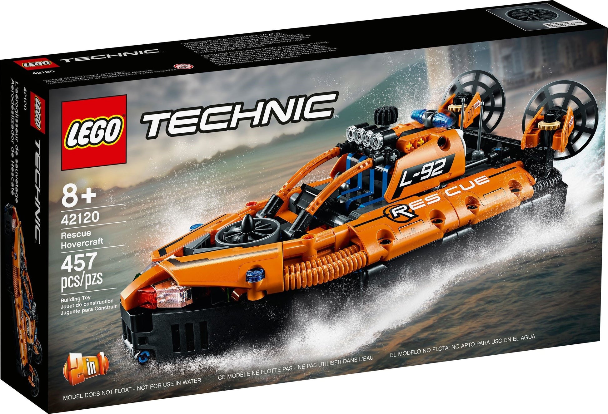 LEGO Technic: Rescue Hovercraft (42120) - New Sealed - box front