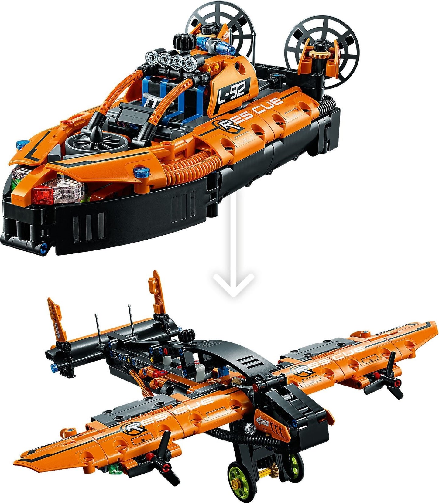 LEGO Technic: Rescue Hovercraft (42120) - New Sealed - rear view