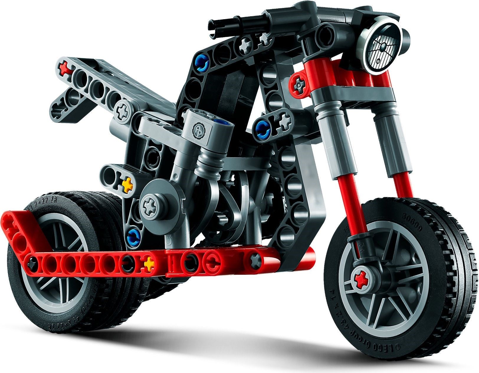 LEGO Technic: Technic Motorcycle 42132 Model Building Kit; Give Kids a Treat with This Motorcycle Model; 2-in-1 Toy for Kids Aged 7+ (163 Pieces) (42132) - New Sealed - built set