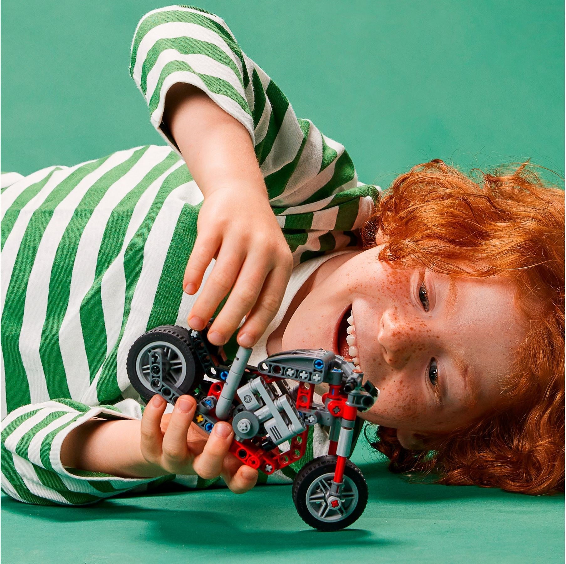 LEGO Technic: Technic Motorcycle 42132 Model Building Kit; Give Kids a Treat with This Motorcycle Model; 2-in-1 Toy for Kids Aged 7+ (163 Pieces) (42132) - New Sealed - alternate view