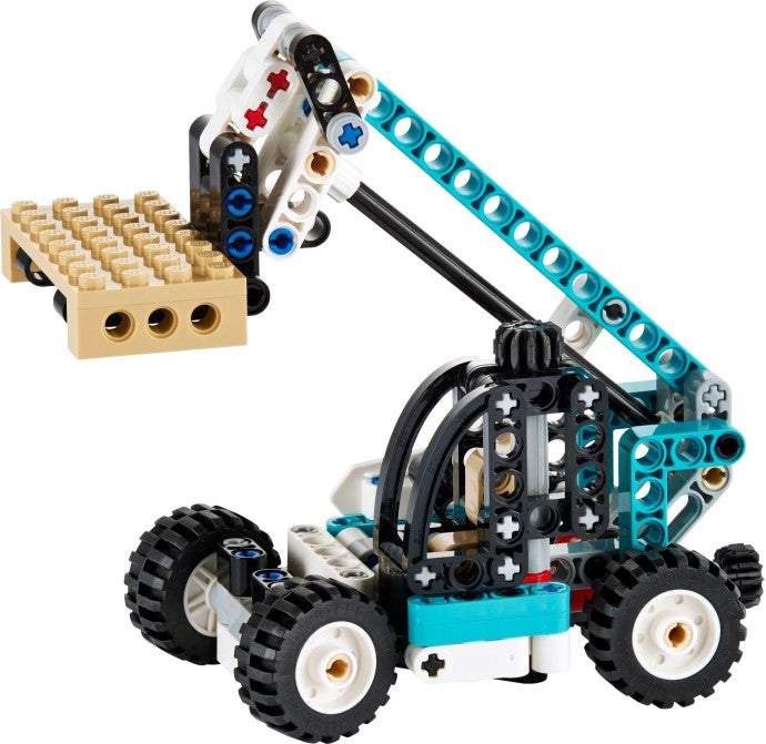 LEGO Technic: Technic Telehandler 42133 Model Building Kit; 2-in-1 Toy Designed for Kids Who Love Truck Toys; Rebuilds into a Tow Truck Toy Model; For Ages 7+ (143 Pieces) (42133) - New Sealed - alternate view