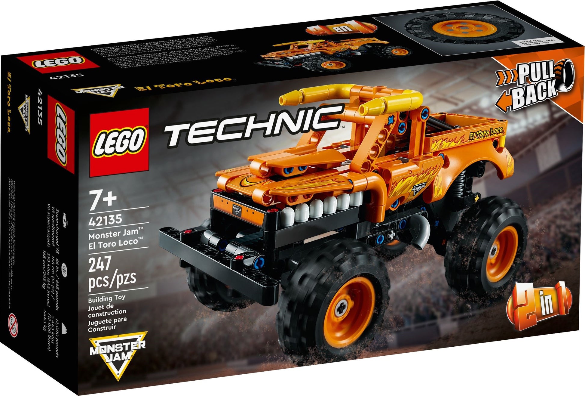 LEGO Technic: Monster Jam El Toro Loco (42135) - New Sealed - box front
