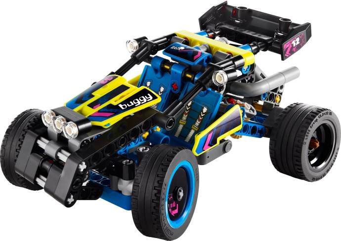 LEGO Technic: Technic Off-Road Race Buggy, Car Vehicle Toy for Boys and Girls aged 8 Plus Years Old, Rally Model Building Kit with Realistic Features, Small Gift for Kids 42164 (42164) - New Sealed - play features