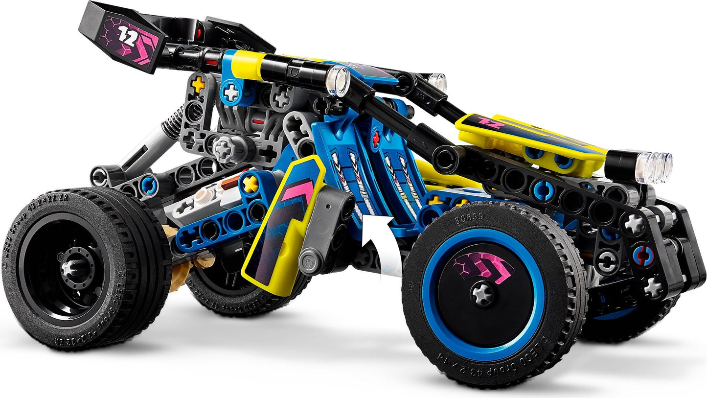 LEGO Technic: Technic Off-Road Race Buggy, Car Vehicle Toy for Boys and Girls aged 8 Plus Years Old, Rally Model Building Kit with Realistic Features, Small Gift for Kids 42164 (42164) - New Sealed - built set