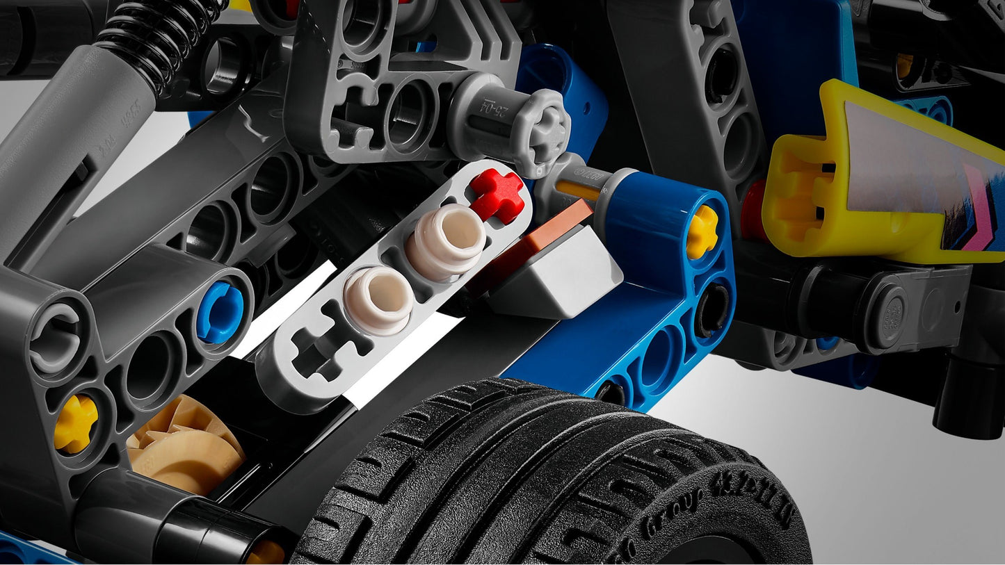 LEGO Technic: Technic Off-Road Race Buggy, Car Vehicle Toy for Boys and Girls aged 8 Plus Years Old, Rally Model Building Kit with Realistic Features, Small Gift for Kids 42164 (42164) - New Sealed - close-up