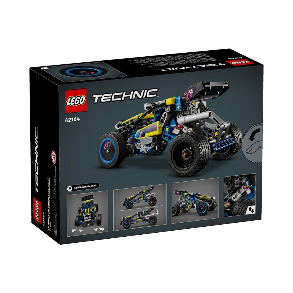 LEGO Technic: Technic Off-Road Race Buggy, Car Vehicle Toy for Boys and Girls aged 8 Plus Years Old, Rally Model Building Kit with Realistic Features, Small Gift for Kids 42164 (42164) - New Sealed - rear view