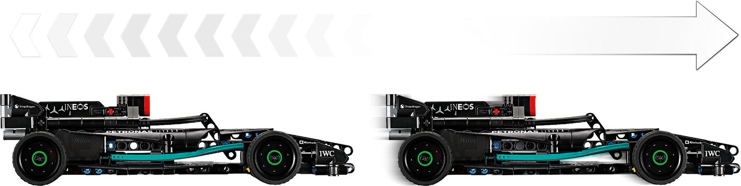 LEGO Technic: Technic Mercedes-AMG F1 W14 E Performance Race Car Toy for Kids, Boys and Girls 7 Plus Years Old, Pull-Back Model Vehicle Set, Bedroom Decoration, Birthday Gift Idea 42165 (42165) - New Sealed - set details