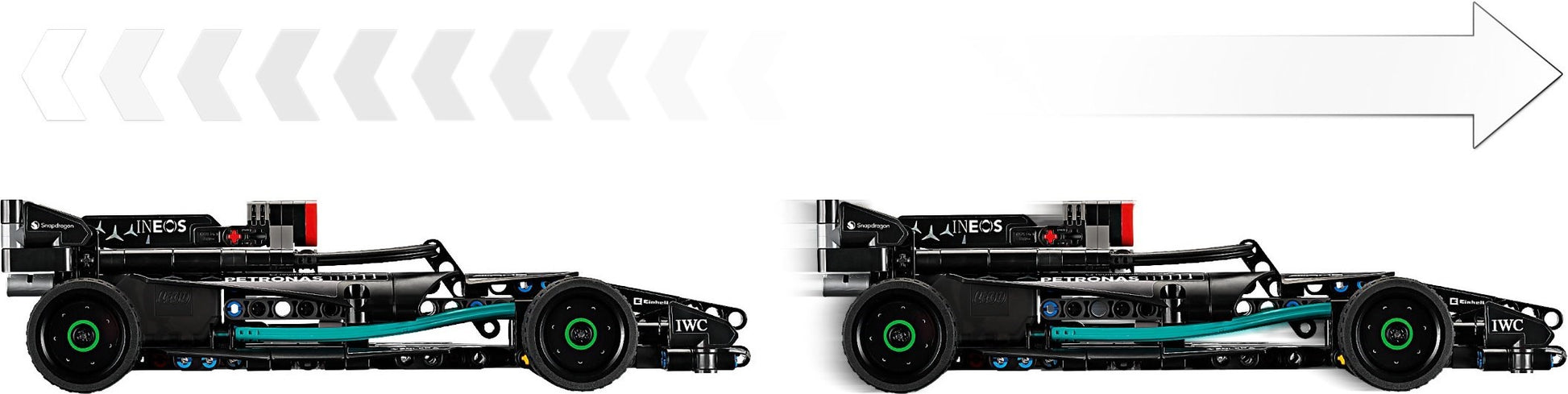 LEGO Technic: Technic Mercedes-AMG F1 W14 E Performance Race Car Toy for Kids, Boys and Girls 7 Plus Years Old, Pull-Back Model Vehicle Set, Bedroom Decoration, Birthday Gift Idea 42165 (42165) - New Sealed - set details