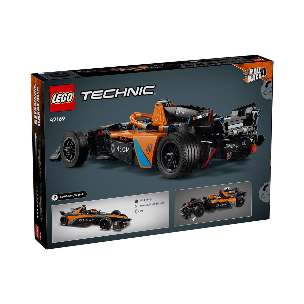 LEGO Technic: NEOM McLaren Formula E Team (42169) - New Sealed - minifigures
