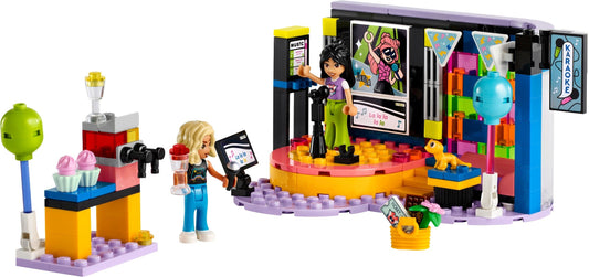 LEGO Friends: Friends Karaoke Music Party Set, Musical Toy for 6 Plus Year Old Girls, Boys and Kids Who Love Singing, Pretend Play with Minidoll Characters Nova and Liann, plus Microphones, Gift Idea 42610 (42610) - New Sealed - box front