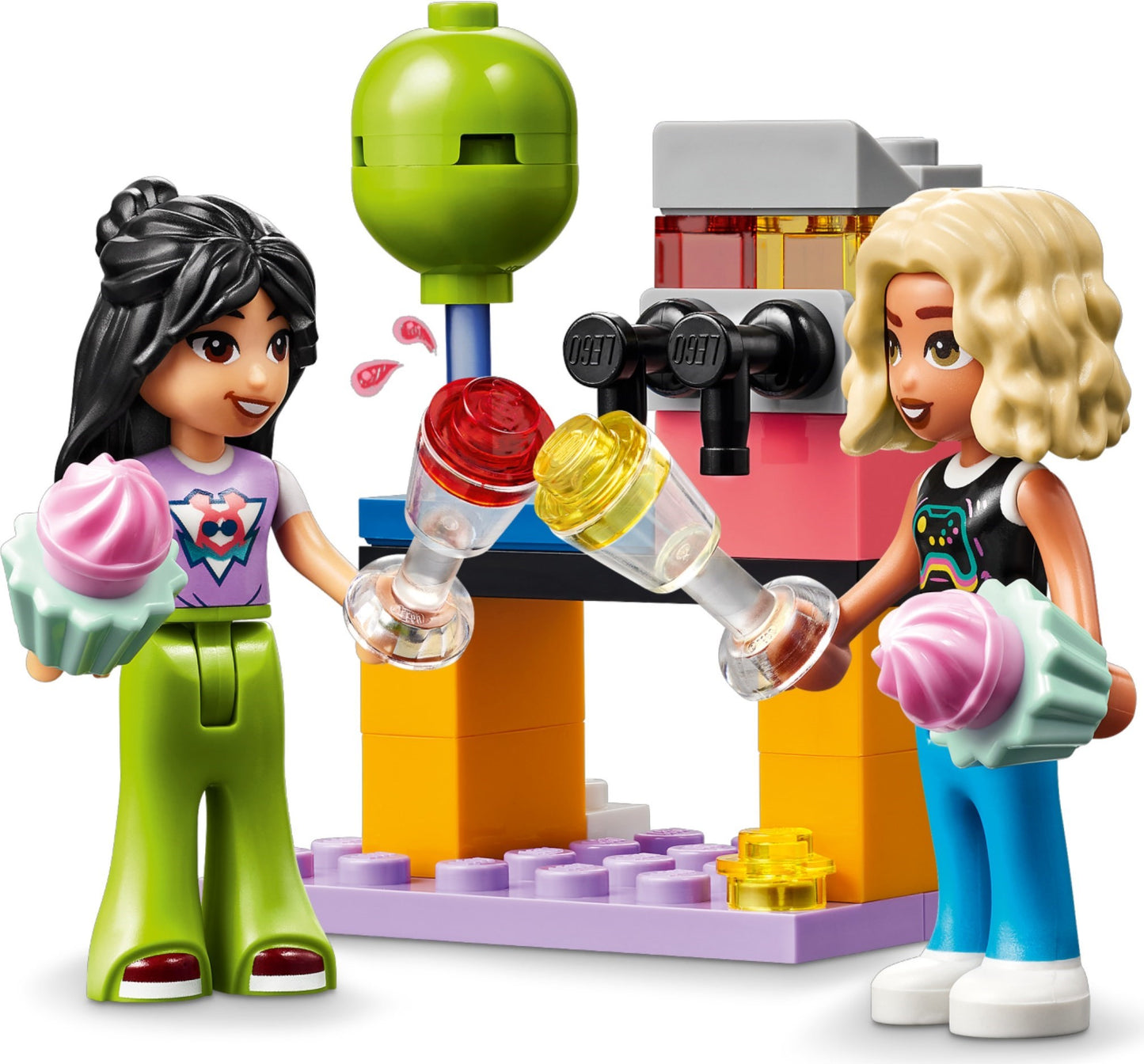 LEGO Friends: Friends Karaoke Music Party Set, Musical Toy for 6 Plus Year Old Girls, Boys and Kids Who Love Singing, Pretend Play with Minidoll Characters Nova and Liann, plus Microphones, Gift Idea 42610 (42610) - New Sealed - close-up