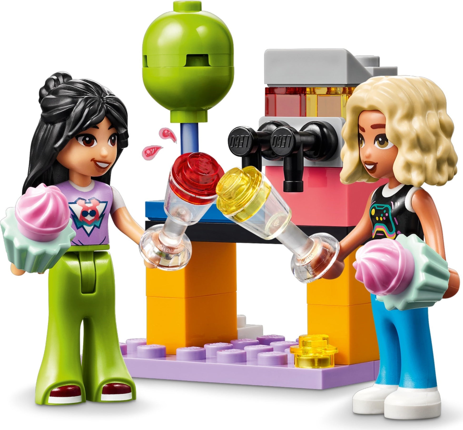 LEGO Friends: Friends Karaoke Music Party Set, Musical Toy for 6 Plus Year Old Girls, Boys and Kids Who Love Singing, Pretend Play with Minidoll Characters Nova and Liann, plus Microphones, Gift Idea 42610 (42610) - New Sealed - close-up