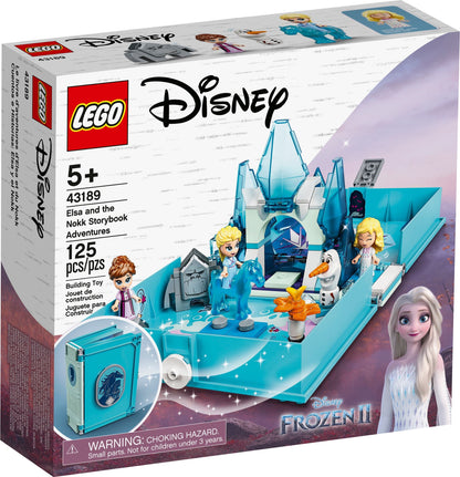 LEGO Disney: 43189 Disney Frozen 2 Elsa and the Nokk Storybook, Adventures Portable Playset, Travel Toys, Gifts for 5 Plus Year Old Kids, Girls & Boys with Micro Doll (43189) - Complete - box front