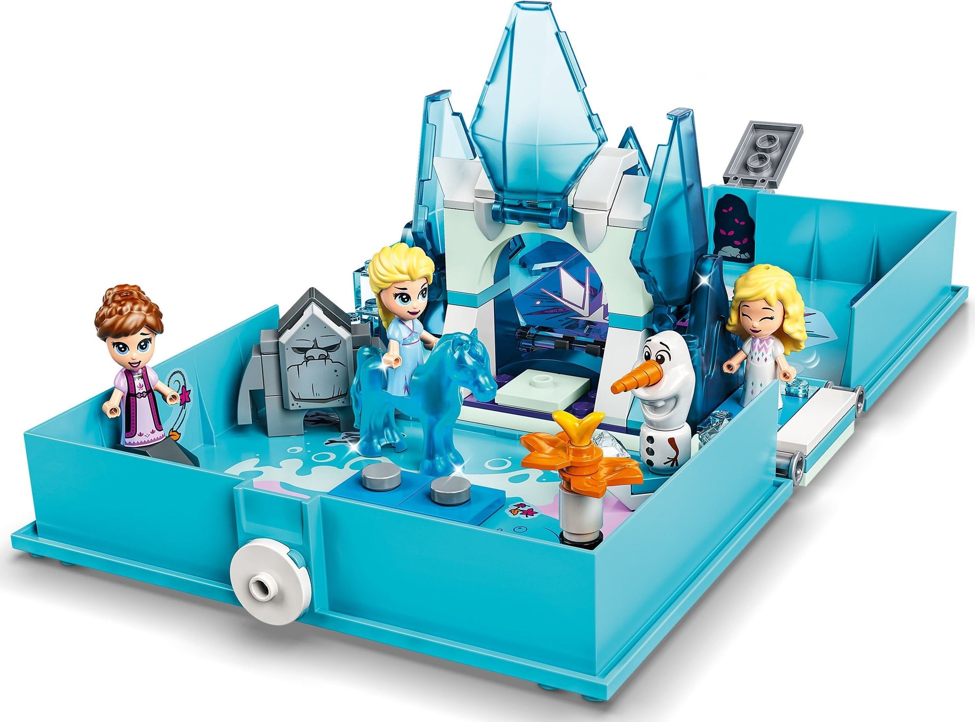 LEGO Disney: 43189 Disney Frozen 2 Elsa and the Nokk Storybook, Adventures Portable Playset, Travel Toys, Gifts for 5 Plus Year Old Kids, Girls & Boys with Micro Doll (43189) - Complete - minifigures