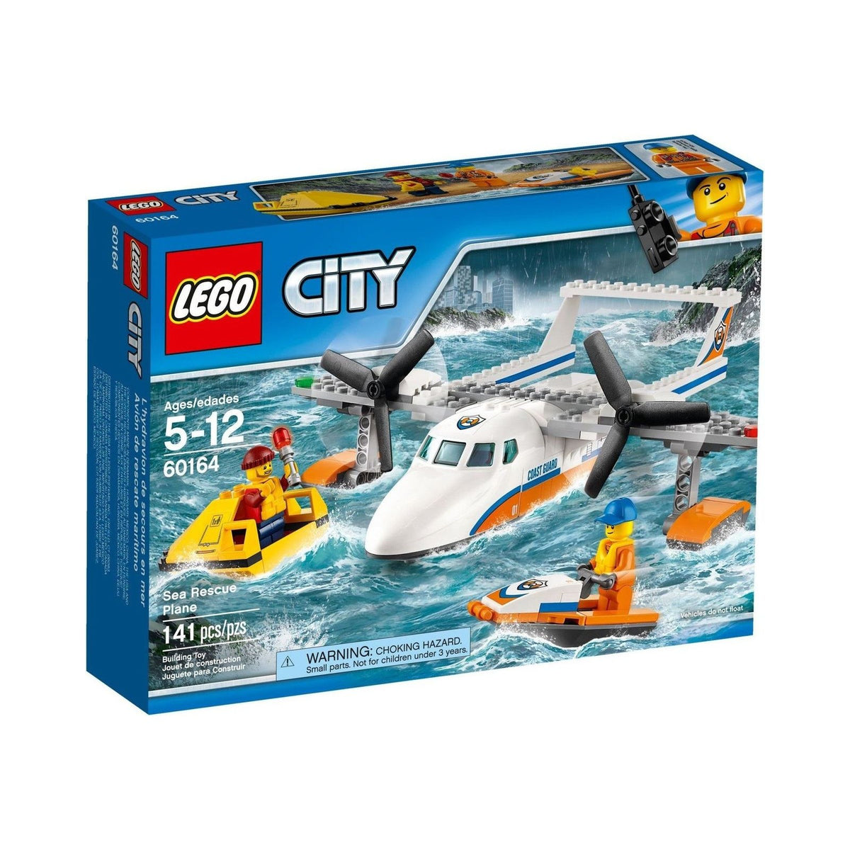 LEGO City: Sea Rescue Plane (60164) - New Sealed - box front
