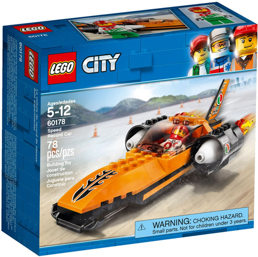 LEGO City: UK 60178 "Speed Record Car" Building Block (60178) - New Sealed - box front