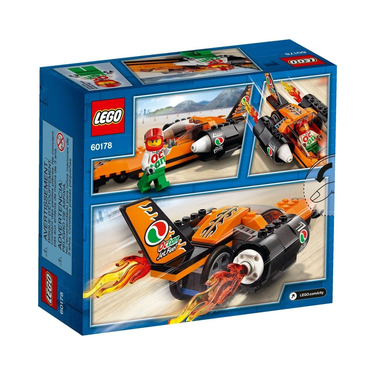 LEGO City: UK 60178 "Speed Record Car" Building Block (60178) - New Sealed - built set