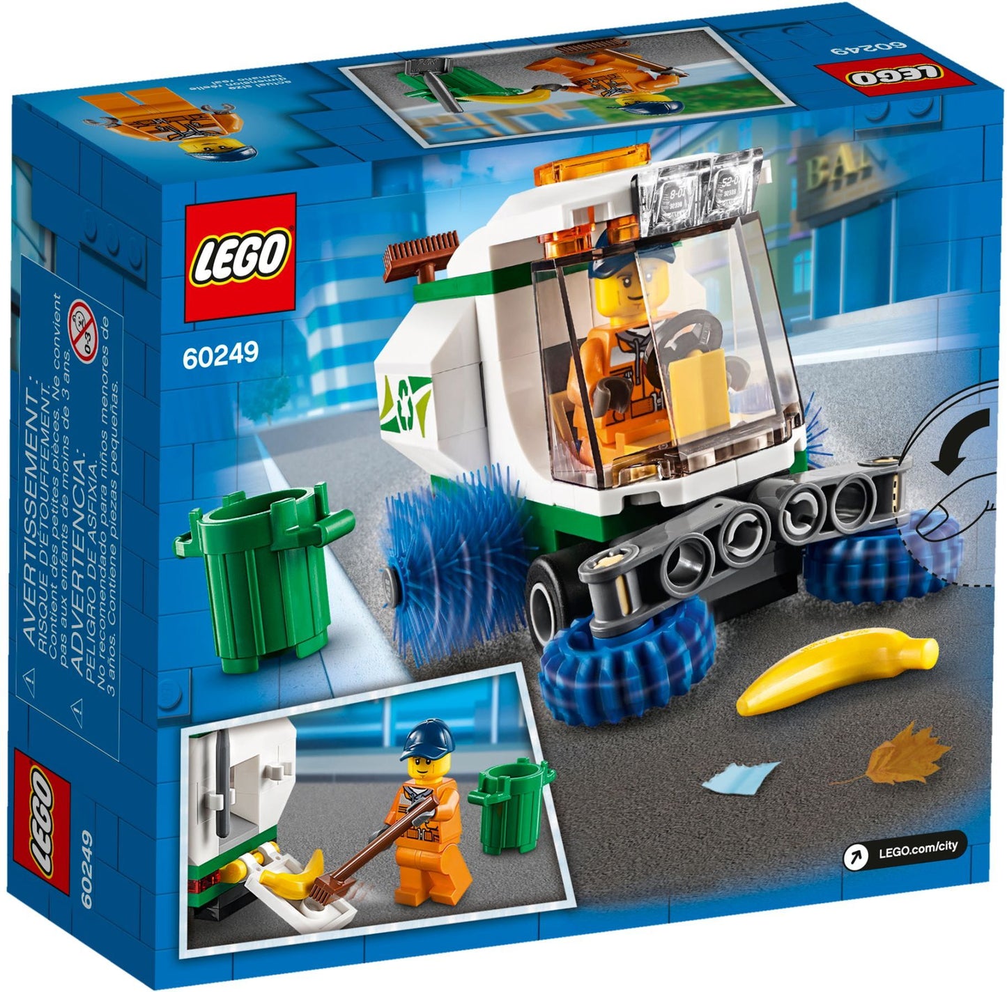 LEGO City: 60249 City Great Vehicles Street Sweeper (60249) - New Sealed - set details