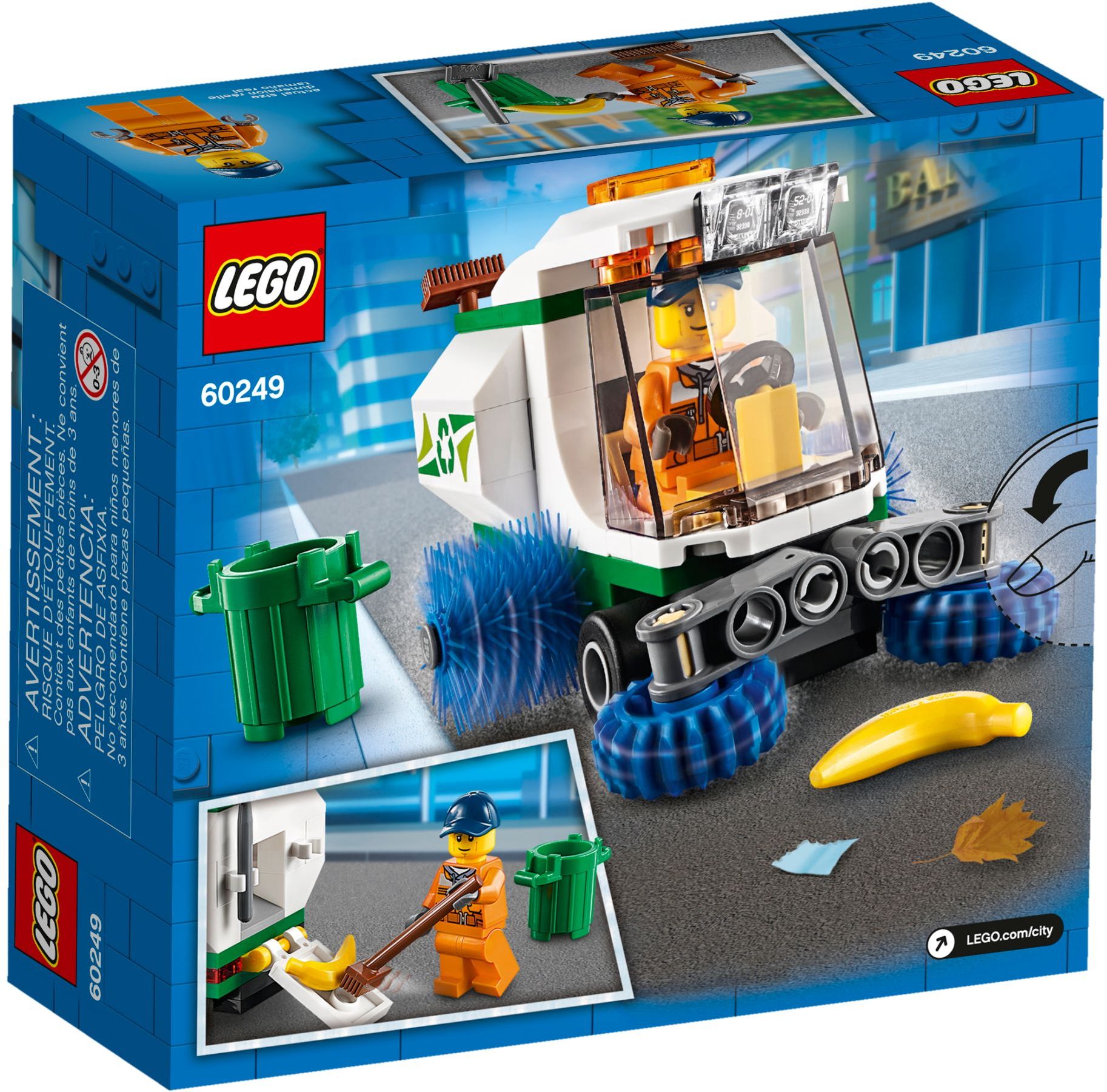 LEGO City: 60249 City Great Vehicles Street Sweeper (60249) - New Sealed - set details