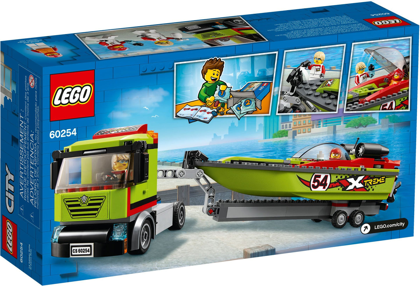 LEGO City: Race Boat Transporter (60254) - New Sealed