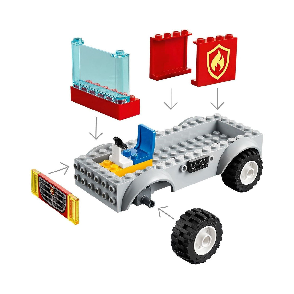 LEGO City: 60280 City Fire Fire Ladder Truck (60280) - New Sealed - alternate view