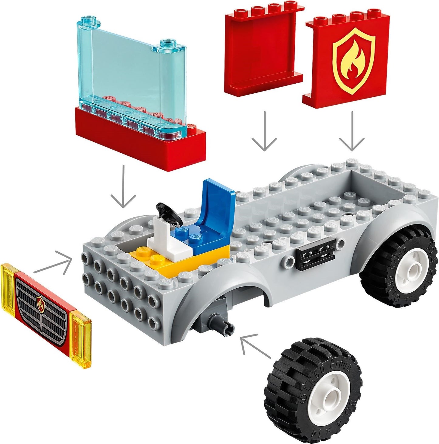 LEGO City: 60280 City Fire Fire Ladder Truck (60280) - New Sealed - alternate view