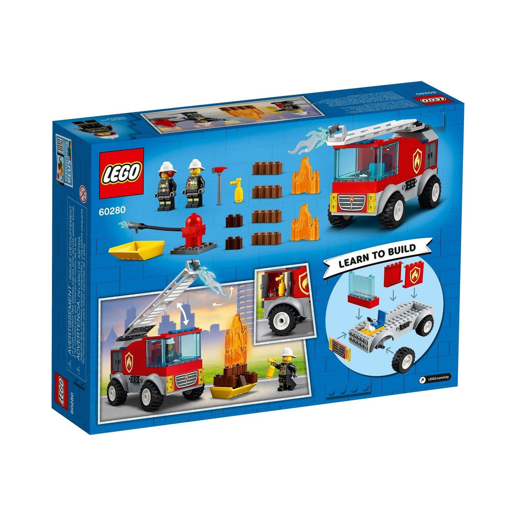 LEGO City: 60280 City Fire Fire Ladder Truck (60280) - New Sealed - rear view