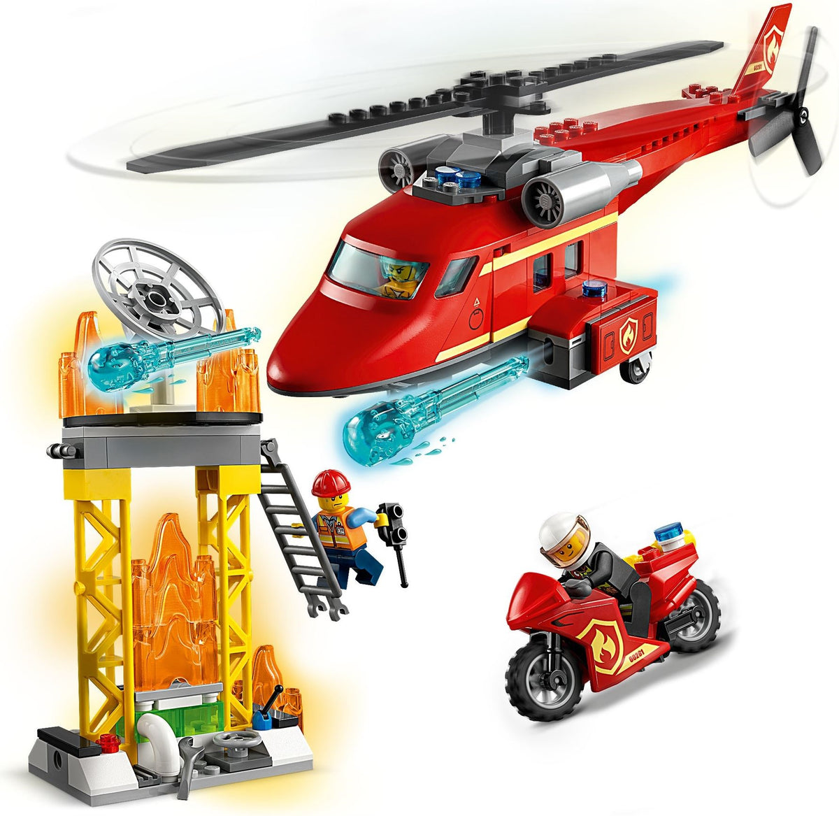 LEGO City: 60281 City Fire Fire Rescue Helicopter (60281) - New Sealed - built set