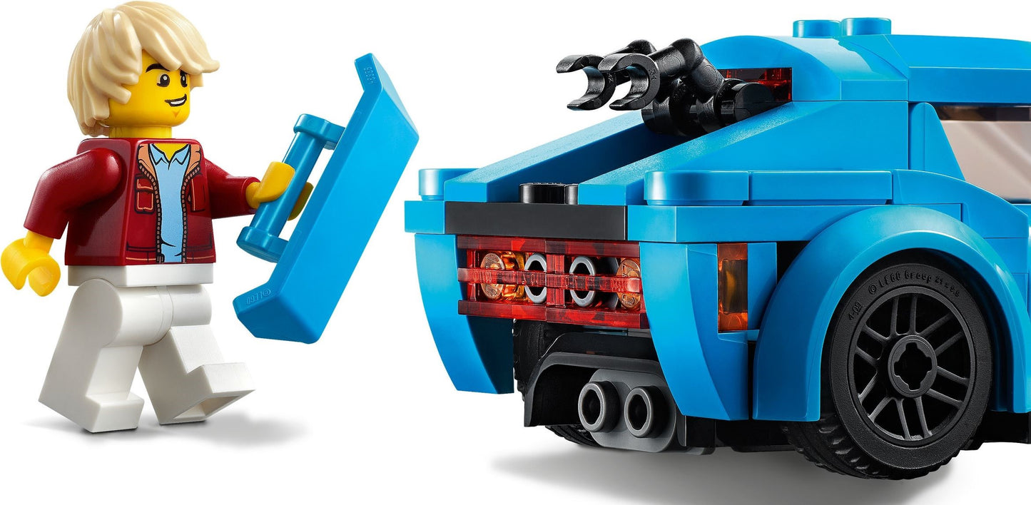 LEGO City: 60285 City Great Vehicles Sports Car Toy with Removable Roof, Racing Cars Model Building Set, toys for 5 plus Year Old Boys and Girls, Gift Idea (60285) - New Sealed - minifigures