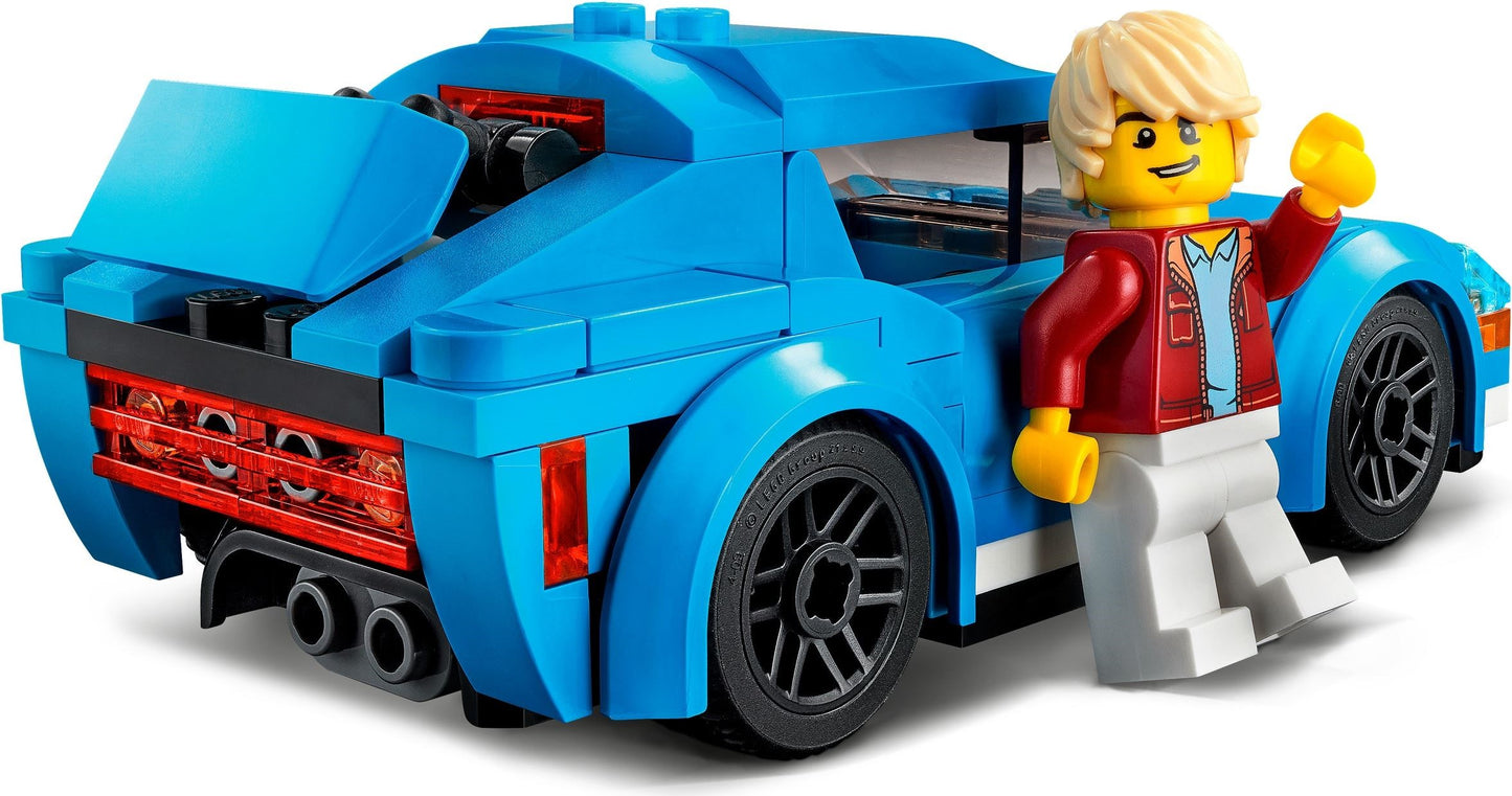 LEGO City: 60285 City Great Vehicles Sports Car Toy with Removable Roof, Racing Cars Model Building Set, toys for 5 plus Year Old Boys and Girls, Gift Idea (60285) - New Sealed - set details